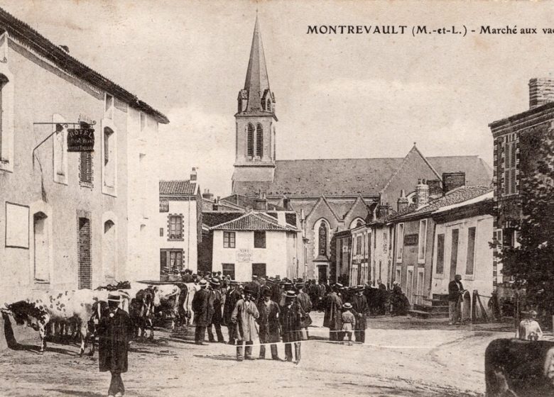 Deux vues différentes de la place du marché