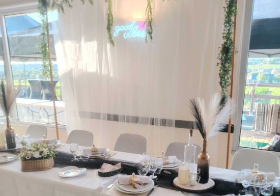 Salle de réception du Domaine Delaunay