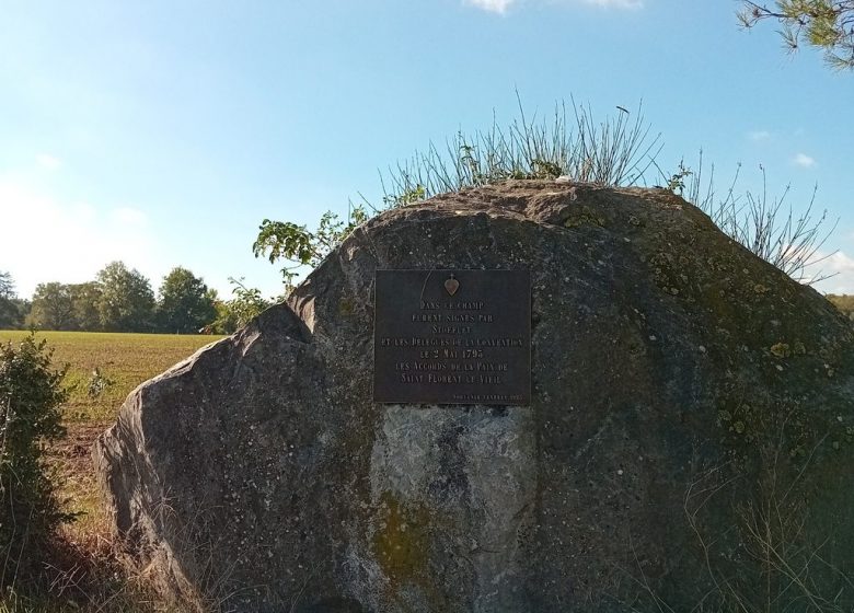 Plaque commémorative aux abords du Château de l’Ouvrinière