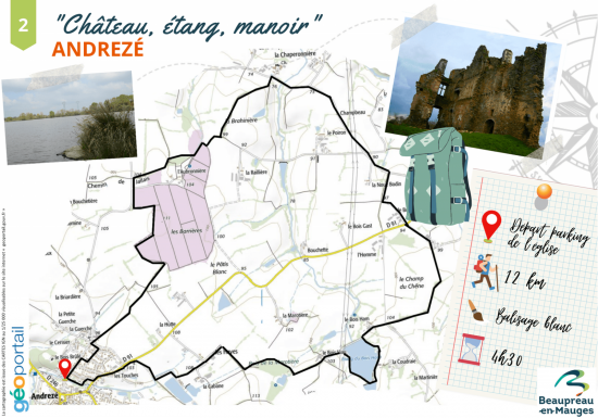 Randonnée « Château, étang et manoir »