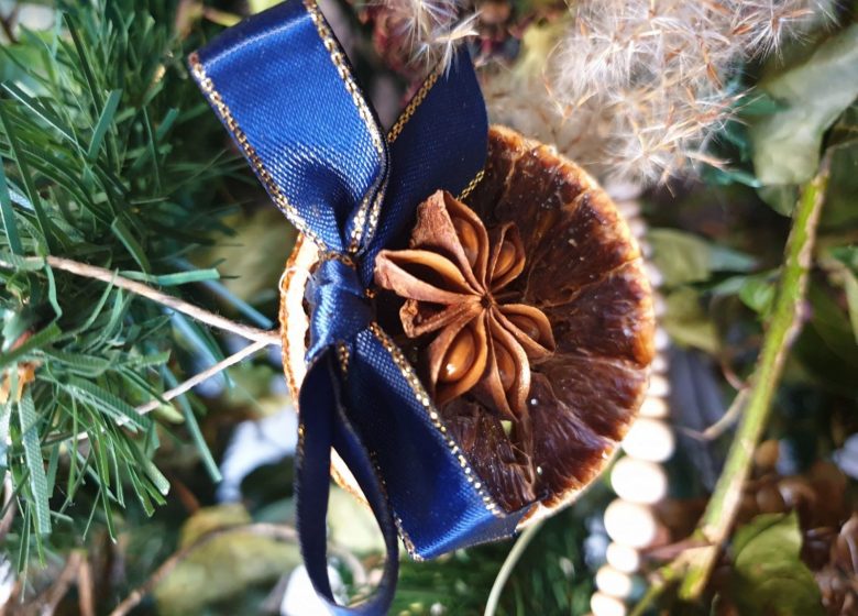 Atelier décorations de Noël au Jardin Camifolia
