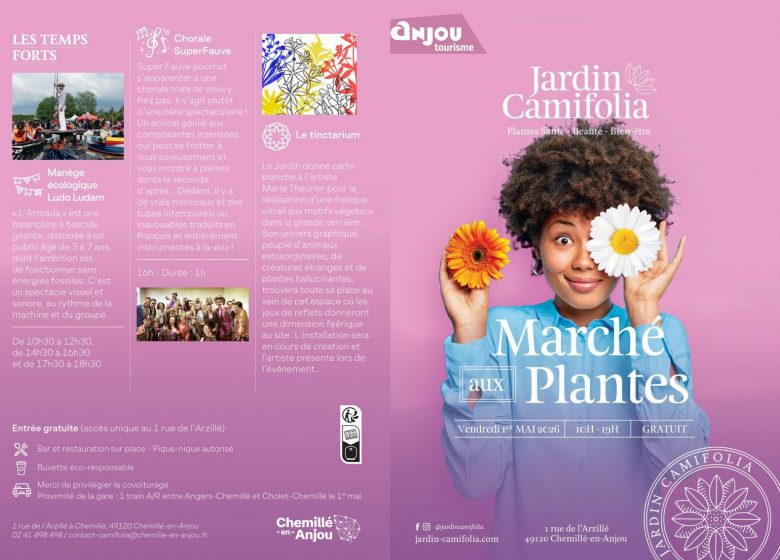 Marché aux plantes au Jardin Camifolia