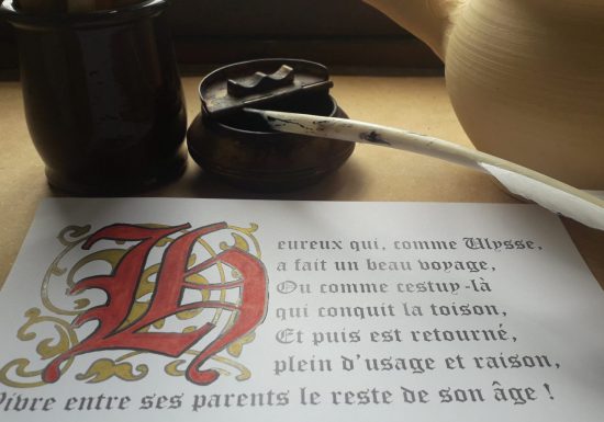 Atelier créatif : L&rsquo;art des lettrines au Musée Joachim du Bellay