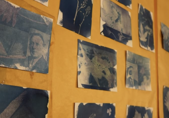 Atelier impression cyanotype à la Maison Julien Gracq