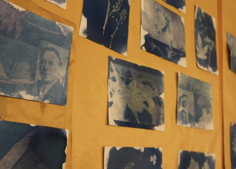 Atelier impression cyanotype à la Maison Julien Gracq