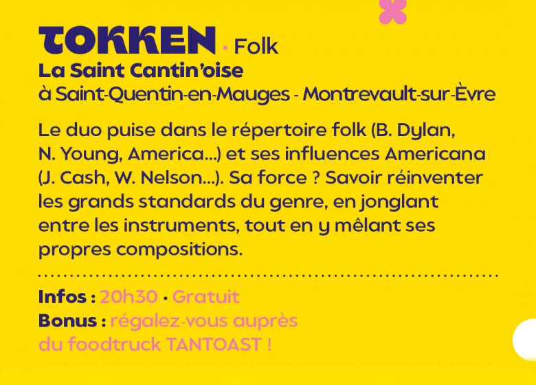 Les échappées musicales : TOKKEN (folk) à La Saint Cantin&rsquo;oise