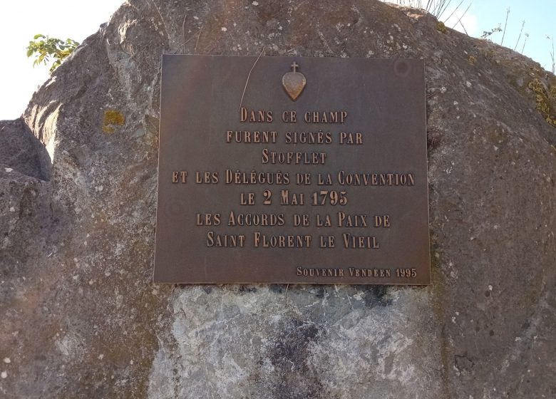 Plaque commémorative aux abords du Château de l’Ouvrinière