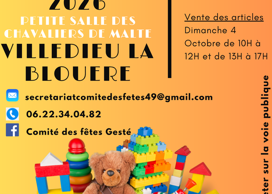 Bourse aux jouets à Gesté