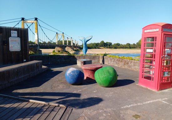 Aire d&rsquo;arrêt principale de La Loire à Vélo à Montjean-sur-Loire