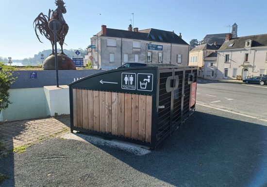 Aire d&rsquo;arrêt principale de La Loire à Vélo à Montjean-sur-Loire