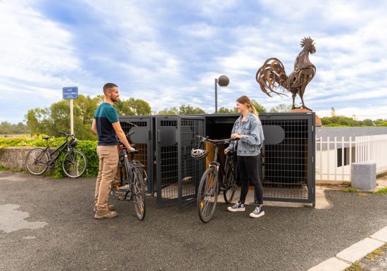 Aire d&rsquo;arrêt principale de La Loire à Vélo à Montjean-sur-Loire