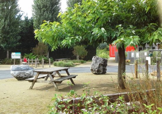 Aire d’arrêt principale de La Loire à Vélo à Montjean-sur-Loire