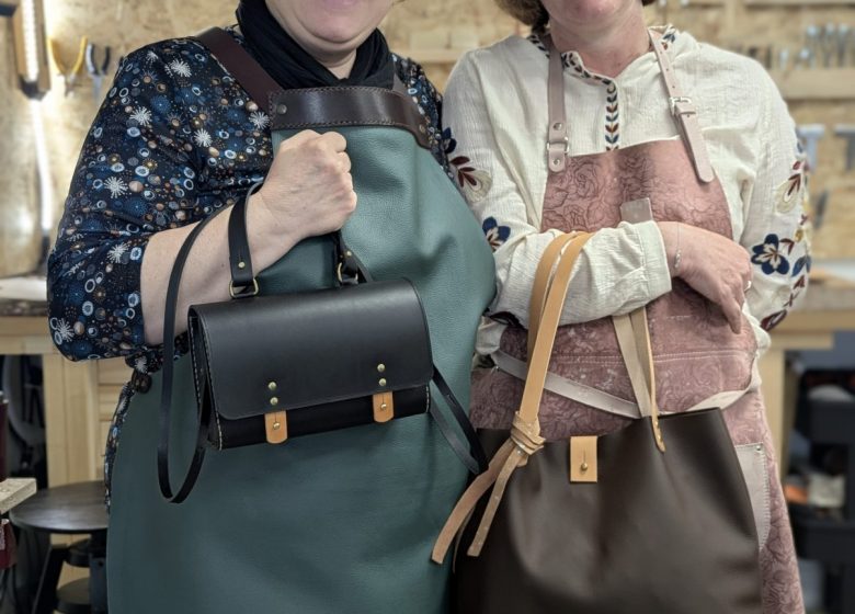 Atelier Maroline : fabrication d&rsquo;un sac ou d&rsquo;une besace en cuir artisanal