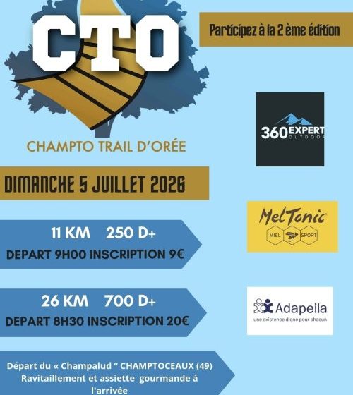 Champto trail d&rsquo;Orée : 2ème édition