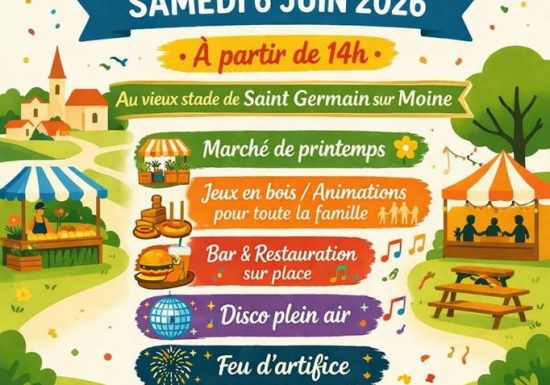 Fête villageoise à Saint-germaine-sur-Moine