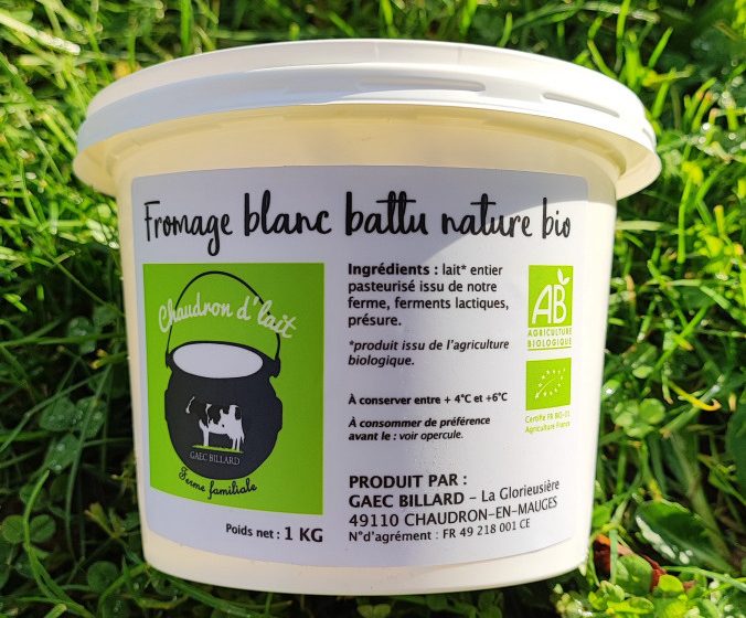 Chaudron d’lait, produits laitiers biologiques
