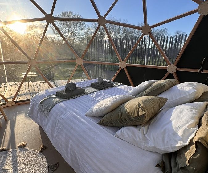 Géode étoilée en bord de Loire