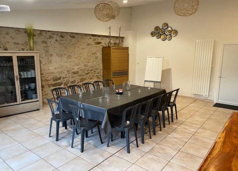 Salle de réception de la Roullière