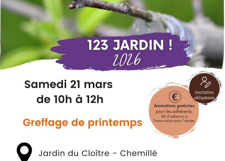 Animation 123 jardin ! Greffage de printemps