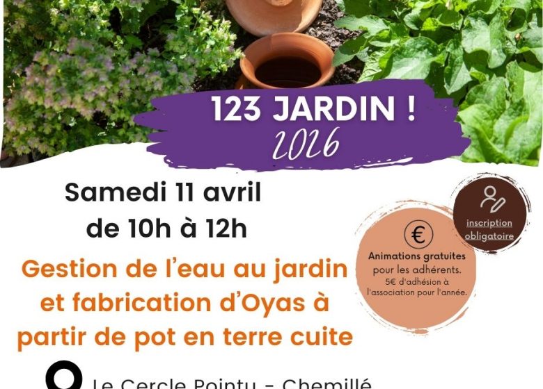Animation123 jardin ! Atelier gestion de l’eau au jardin et fabrication d&rsquo;oya à partir de pot en terre cuite