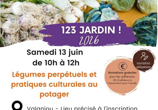 Animation 123 jardin ! Légumes perpétuels & pratiques culturales au potager