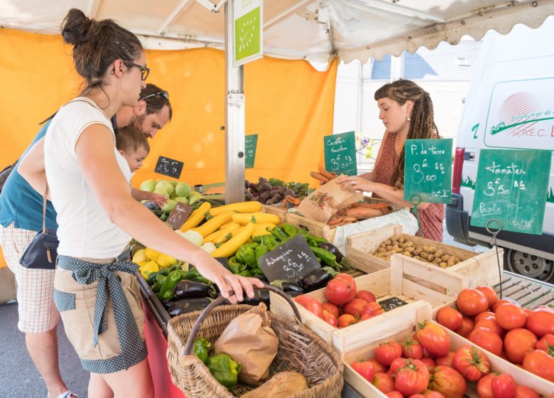 Marché hebdomadaire à Montjean-sur-Loire