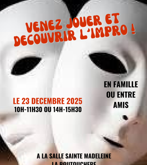 « Noël en impro » : atelier de théâtre d&rsquo;impro