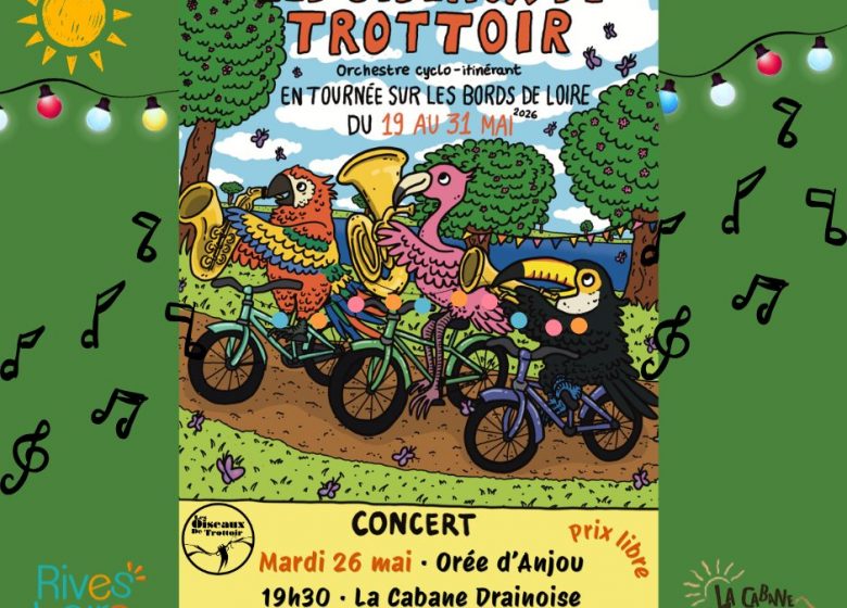 Concert des Oiseaux de Trottoir à la cabane Drainoise