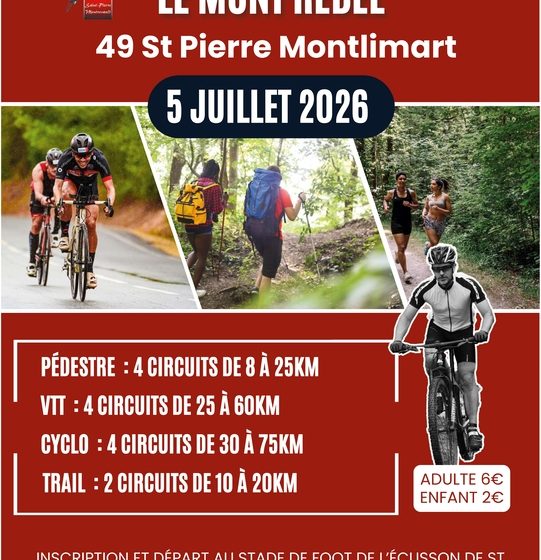 Randonnée pédestre, cyclo et VTT « Le Mont Rebel » à Saint-Pierre-Montlimart
