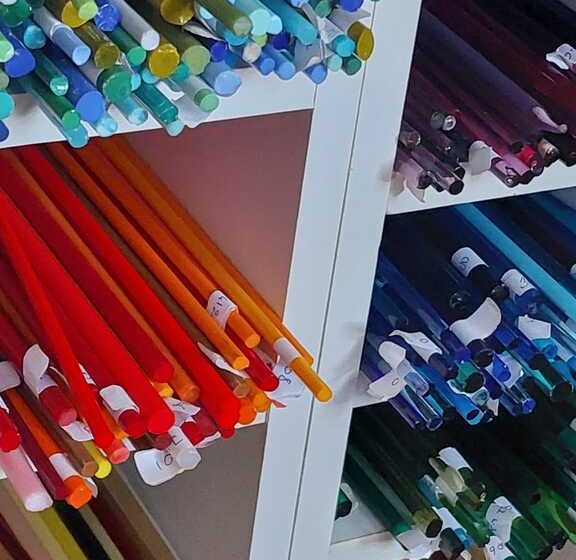 Verre Emeraude, intitiation au filage de verre