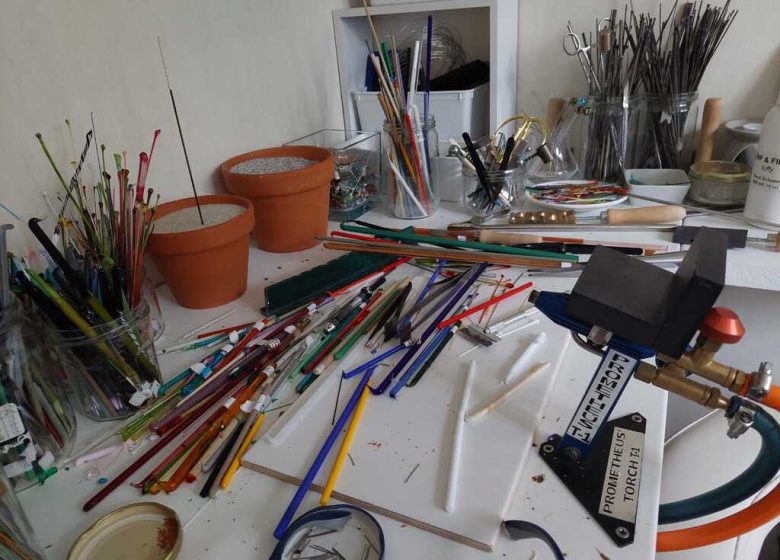 Verre Emeraude, intitiation au filage de verre